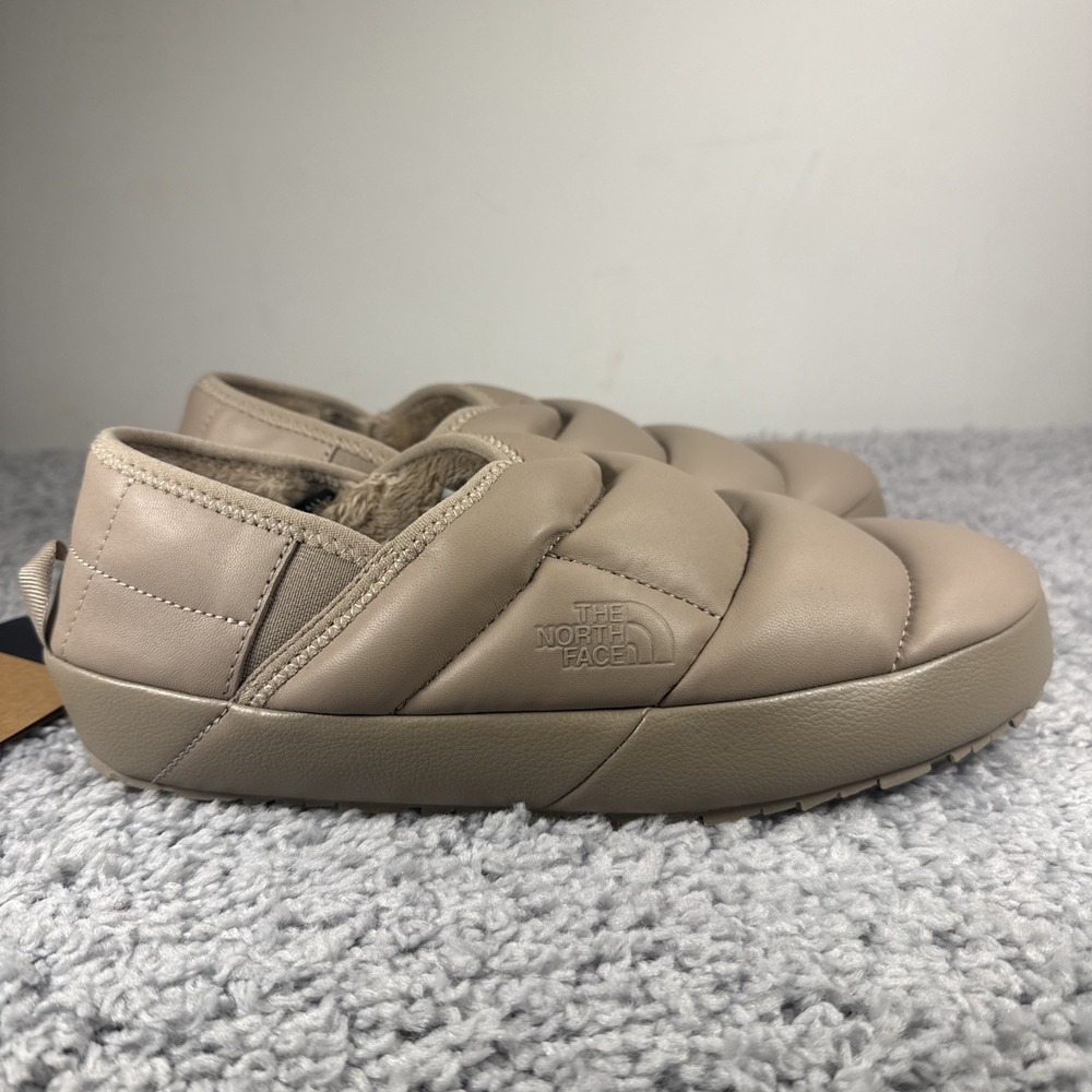 The North Face ThermoBall Traction Mule Leather Mushroom Grey Mens 9/Womens 11
